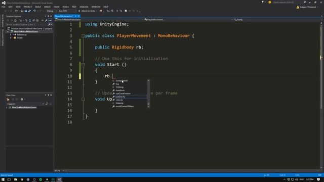 Как сделать ИГРУ в UNITY - ПРОГРАММИРОВАНИЕ (E02) смотреть онлайн