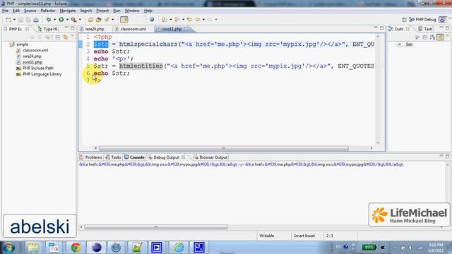 Escaping Output in PHP смотреть онлайн
