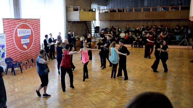 ХАСТЛ, Discofox, УРАГАН 2019, ДнД Beginner 01, 18 финала, заход 4, танец 1 смотреть онлайн