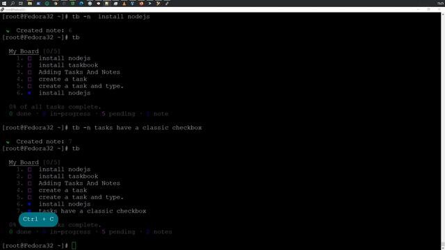 Как управлять своими задачами в терминале с помощью Taskbook | Fedora 32 Server смотреть онлайн