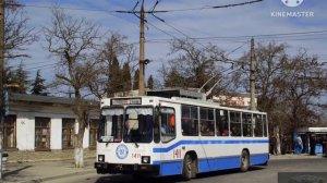 севастопольский троллейбус: Лаз ЮМЗ зиу. 26.04.23г