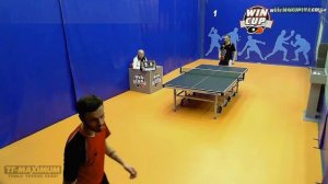 ЗАЩИТНИК с длинными шипами: МОСЮК Михаил, ДЛИННЫЕ ШИПЫ TSP Curl P1-R игра в защите