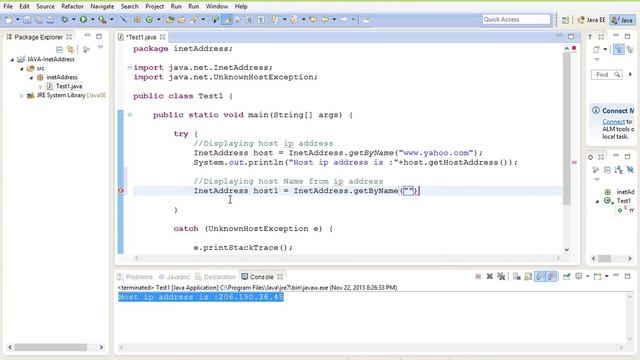 java network InetAddress class Part 1 смотреть онлайн