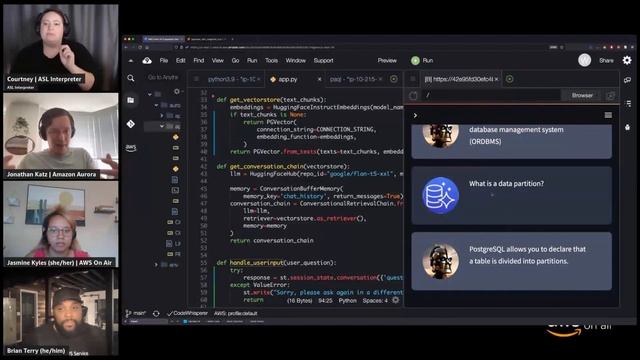 AWS On Air ft. Building GenAI Apps with Amazon Aurora PostgreSQL-Compatible Edition and pgvector смотреть онлайн
