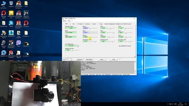 STorM32 3-axis brushless gimbal controller configuration / Настройка стабилизатора/ Прошивка Storm3 смотреть онлайн