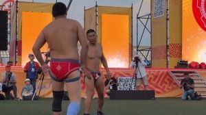 Финал в абсолютном первенстве по ”Бухэ Барилдаан” на Наадан Сурхарбаан 2023.