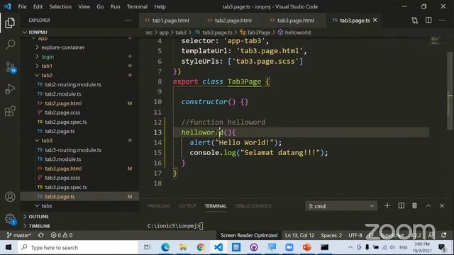03 IONPMJ Borang input Ionic dan TypeScript смотреть онлайн
