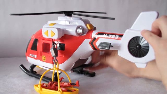 ВЕРТОЛЕТ ПОЖАРНЫЙ FIRE H-733 FIRE HELICOPTER детское видео. детские игрушки. смотреть онлайн