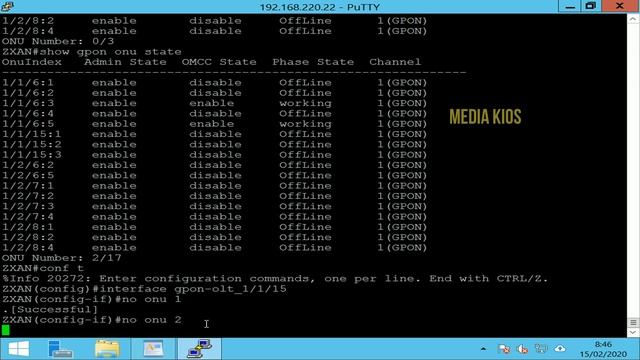 HAPUS ONU DELETE. CLI OLT ZTE смотреть онлайн
