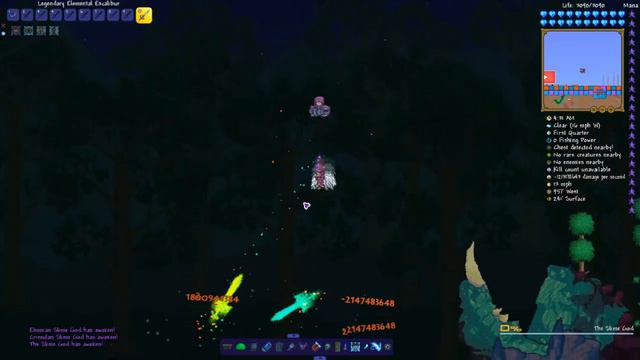 Terraria Supreme Buffed Elemental Excalibur vs Calamity Mod Boss Rush смотреть онлайн