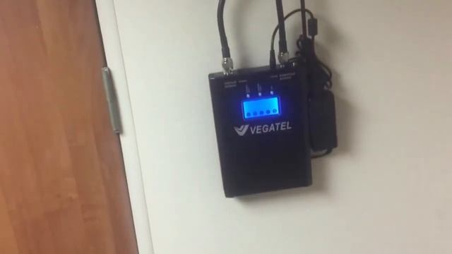 Усиление сотовой связи в офисе. Цифровой репитер Vegatel 1800/2100/2600 МГц смотреть онлайн