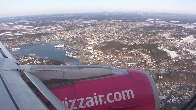 Lądowanie Wizz Air Oslo ( Sandefjord - Lufthavn - Torp Airport ) смотреть онлайн