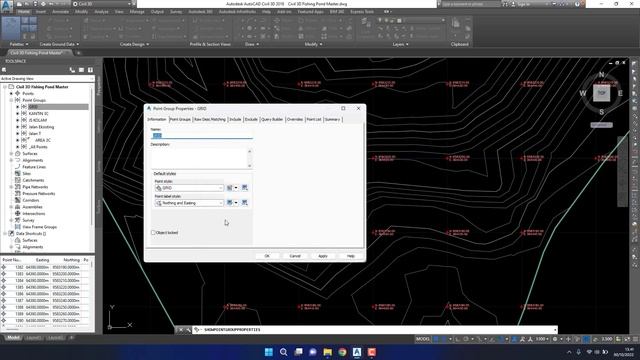 Autocad Civil 3D Create Coordinate Grid Points смотреть онлайн