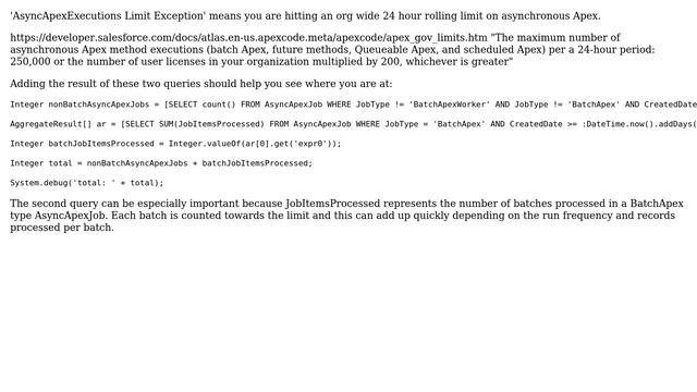 Salesforce: AsyncApexExecutions Limit exceeded error for apex batch (4 Solutions!!) смотреть онлайн