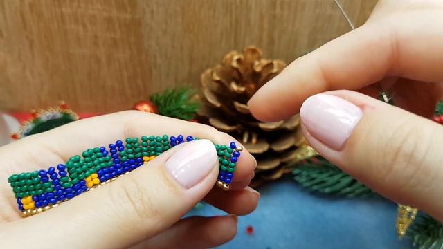 Bead gift/Bead Candle/New Year's Gift/Christmas Gift/Новогодние подарки из бисера@SonysreeCreations смотреть онлайн