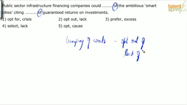 Double Fill in the Blanks | Exercise 2 | Fill in the Blanks | English | TalentSprint Aptitude prep смотреть онлайн