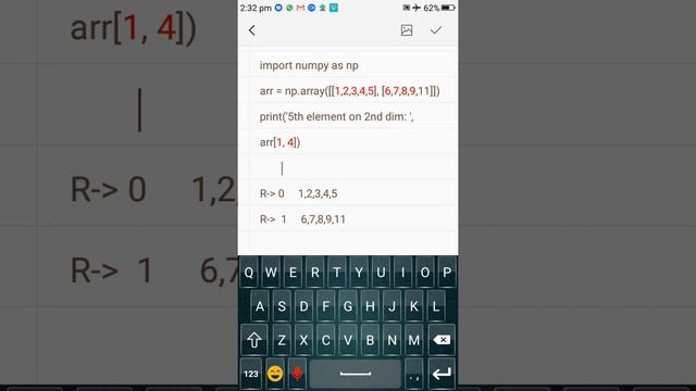 #10.NumPy,Indexing in NumPy aaray,Indexing in NumPy 2D array,Indexing in NumPy 3D array смотреть онлайн