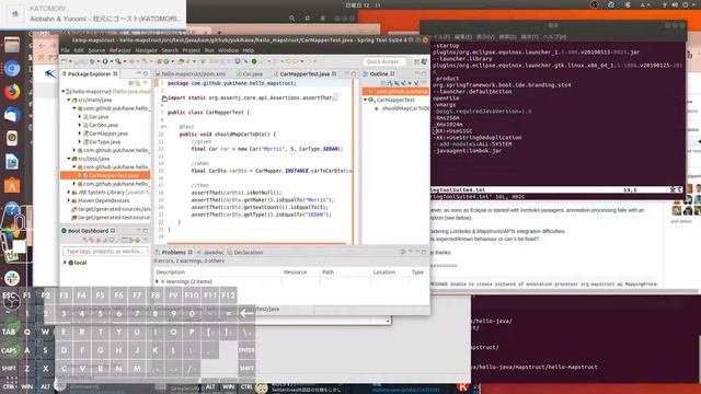 #もくもく #プログラミング EclipseでLombokとMapStructを併用するとエラーが出る問題が再発しているっぽいので確認しておく 2019--08-18 смотреть онлайн