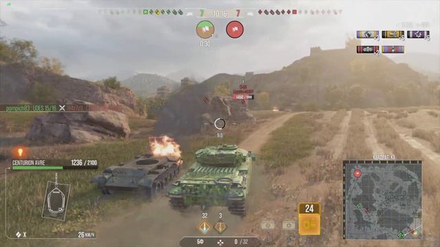 World of tanks_Centurion AVRE на карте Великая Стена смотреть онлайн