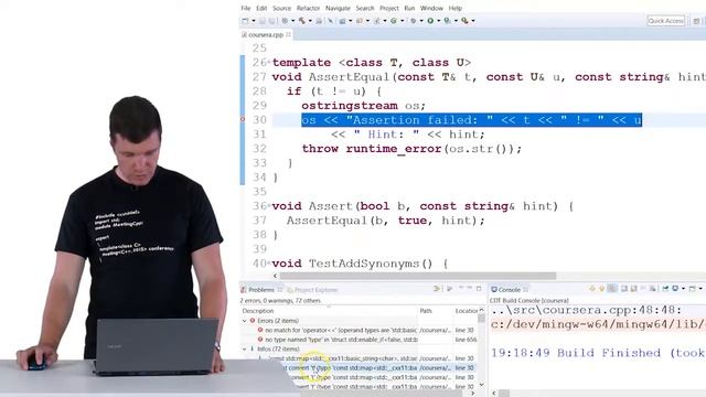 7 Внедряем шаблон AssertEqual во все юнит тесты смотреть онлайн