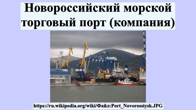 Новороссийский морской торговый порт (компания) смотреть онлайн