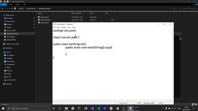 How to create and access Java Package смотреть онлайн