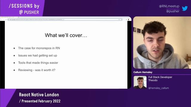React Native London | February 2022 смотреть онлайн