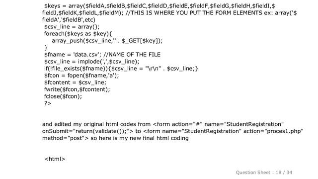 HTML : How to export data entry in html form to .csv file? смотреть онлайн