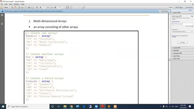 PHP Array 29-3-2020 смотреть онлайн