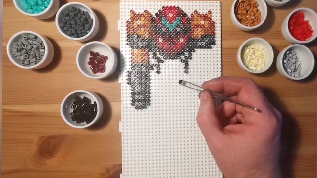 Super Metroid: Samus Varia Suit Hama beads timelapse build (SNES) смотреть онлайн