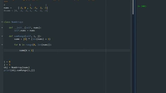 Range Sum Query Immutable - Array смотреть онлайн