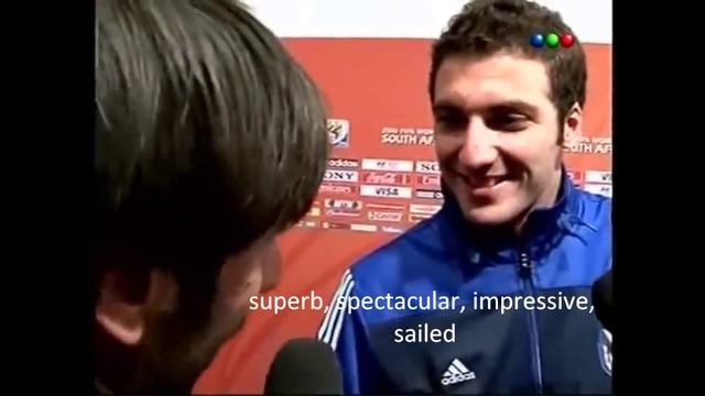 gonzalo higuain funny interview with English subtitles смотреть онлайн