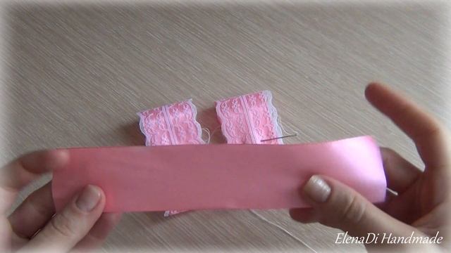 Красивая резинка канзаши на пучок, шишку смотреть онлайн