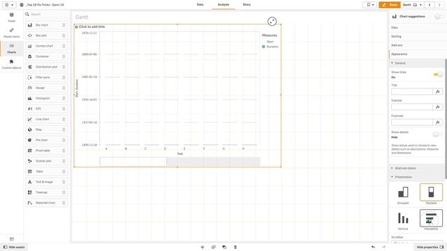 Creating a Gantt Chart in Qlik Sense смотреть онлайн