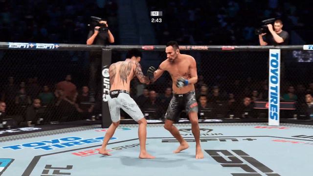 МАКС ХОЛЛОУЭЙ VS ТОНИ ФЕРГЮСОН UFC 5 CPU VS CPU смотреть онлайн