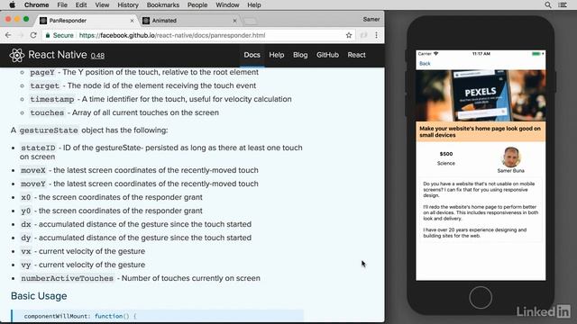 38 The PanResponder API смотреть онлайн