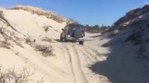 Daihatsu Terios 1 по пляжу (по песку без блокировки дифференциала). Daihatsu Terios 1 sand beach.