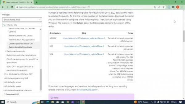 How to download all version of Microsoft visual C++ 2015 to 2022