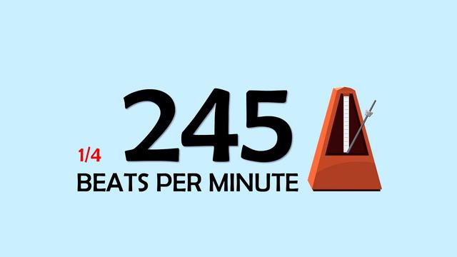 245 BPM 1/4 Metronome смотреть онлайн