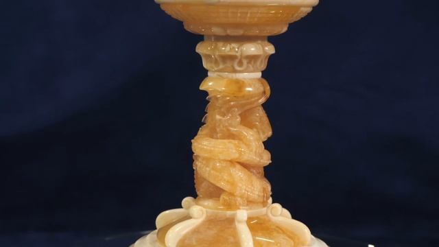 Янтарный кубок дракон символ долголетия. Amber goblet dragon symbol of longevity. Baltamber смотреть онлайн