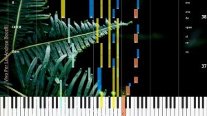 🎹Vivo Per Lei, Chord & Lyrics, Andrea Bocelli, Synthesia Piano