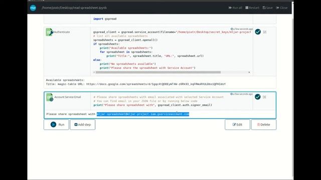 Read Google Sheets in Python with no-code MLJAR Studio смотреть онлайн