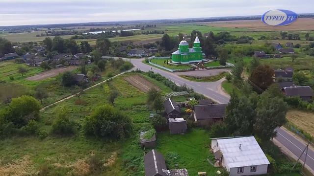 Деревня Турки с высоты птичьего полета. смотреть онлайн