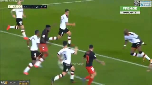 Валенсия Атлетико Мадрид 2:2 смотреть онлайн