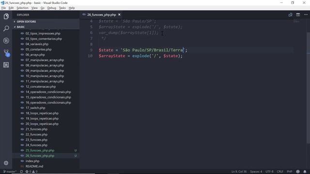 34 - Manipulação de Strings no PHP (explode, implode) смотреть онлайн