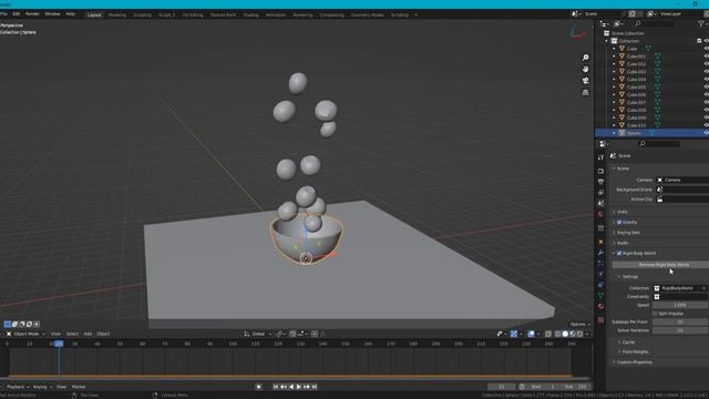 Rigid Body In Blender