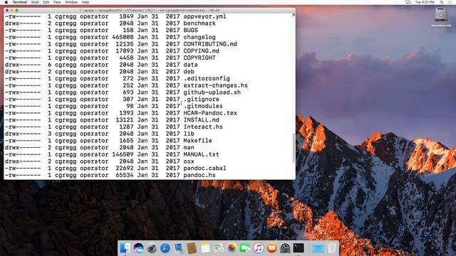 The ls (list directory) command смотреть онлайн