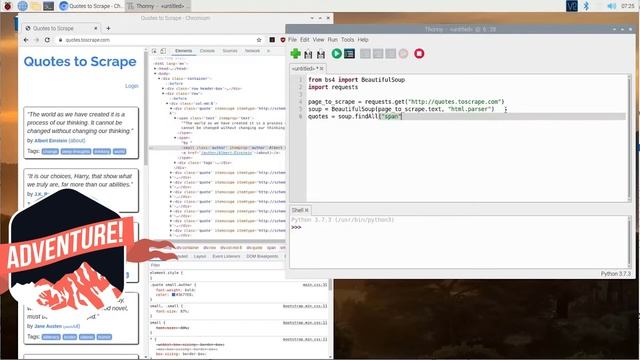 Scraping with BeautifulSoup on an RPI смотреть онлайн