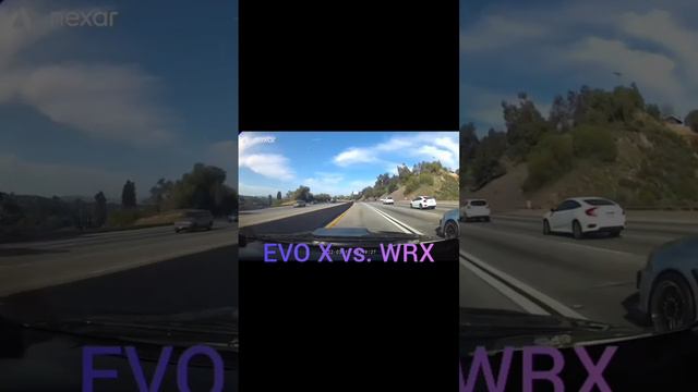 mitsubishi EVO X vs subaro WRX STI смотреть онлайн