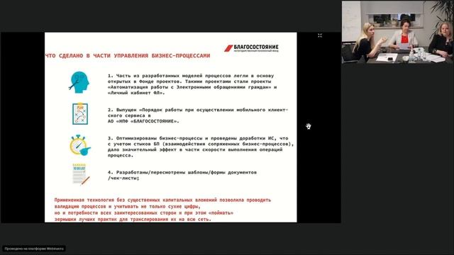 Кейс "Кросс-функциональная верификации качества бизнес-процессов" от НПФ «Благосостояние» смотреть онлайн